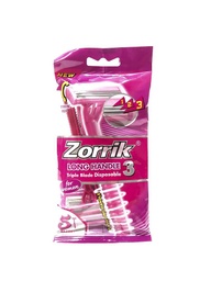 Zorrik - Long Handle - Triple Blade Disposable 3 - For Women - AT566