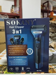 Sokany - 3 In 1 Hair Clipper (SK-783)