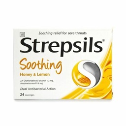 Strepsils Soothing Honey &amp; Lemon - 1Card (6pcs)