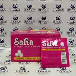 Sara - Paracetamol Tablets (500mg) (4pcs)