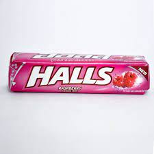 Halls - Raspberry Flavoured Candy - Pink (27.9g)