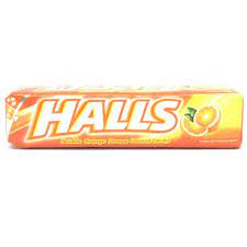 Halls - Double Orange Flavoured Candy - Orange (27.9g)