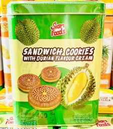 Siam Foods - Sandwich Cookies with Durian Flavour Cream (400g)