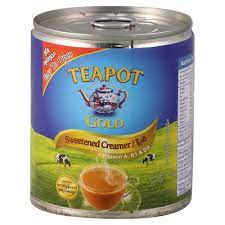 Tea Pot - Gold - Sweetened Creamer (390g)