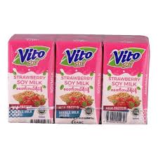 Vito - Strawberry Soy Milk (125ml)