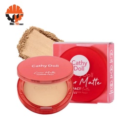 Cathy Doll - Cover Matte Powder Pact #01 Ivory (12g)