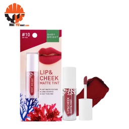 Baby Bright - Lip &amp; Cheek Lip Matte Tint - 10 (Jam Red)