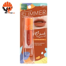 Baby Bright - Summer Lip &amp; Cheek Matte Tint - 06 (Sunset)