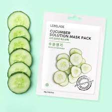 Lebelage - Cucumber Solution Mask Pack - Green (25g)