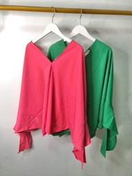 DressUp - Zara Top (Pink, Green) (Free Size) (No.916)