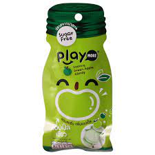Play More - Sugar Free - Cooling Green Apple Candy (12g)