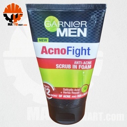 GARNIER - MEN - Acno Fight Anti-Acne Scrub In Foam (100ml)