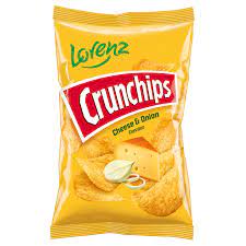 Lorenz - Crunchips - Cheese &amp; Onion Flavour (100g) - Yellow