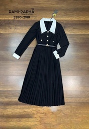 DressUp - Rami Black And White Dress (S, M, L Size) (No.977)