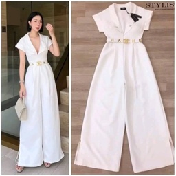 DressUp - Stylista White Jumpsuit+Chanel Belt (M Size) (No.990)