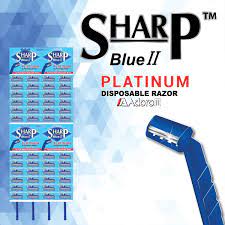 SHARP - Platinum Disposable Razor (pcs) Blue II