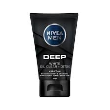 Nivea (Men) - White - Oil Clear + Detox Mud Foam (100g)