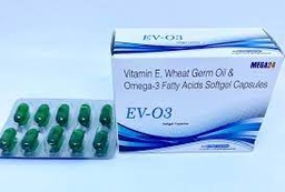 EV - 03 Vitamine E Wheat Germ Oil &amp; Omega - 3 Fatty Acids Softgel Capsules