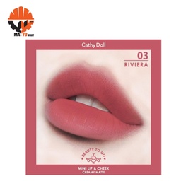 Cathy Doll - Mini Lip &amp; Cheek - Creamy Matte #03 (Riviera)