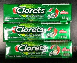 Clorets - Clear Mint Gum Stick  Original Mint Flavored Gum (13.5g)