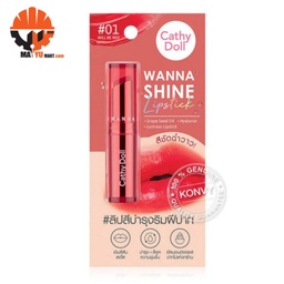 Cathy Doll - Wanna Shine - Lip Stick #01 (Will Be Red)