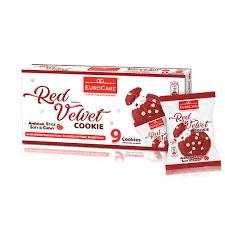 Eurocake - Red Velvet Cookie (9 Cookies)