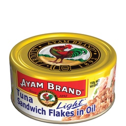 AYAM BRAND - Tuna Sandwich Flakes in Oil Light (150g)