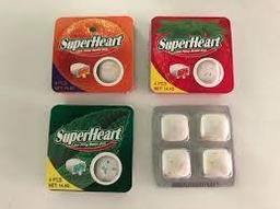 SuperHeart - Grape Flavour - Jam Filling Bubble Gum (4pcs)
