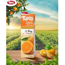 Tipco - Si Thong - Orange Juice 100%(1Liter)