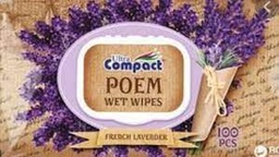 Ultra Compact - Poem French Lavender Wet Wipes (100pcs)