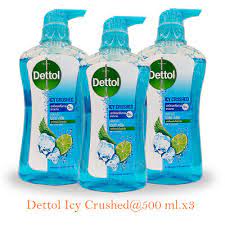Dettol - Icy Crushed - Antibacterial Shower Gel (500ml) Blue