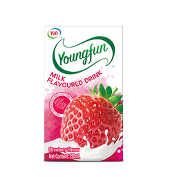 Yili - Youngfun Strawberry Milk Flavoured Drink (250ml)