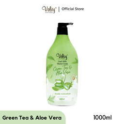 Velvy - Goat Milk - Green Tea &amp; Aloe Vera - Double Antioxidant (1000ml)