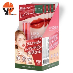 Baby Bright - Lip &amp; Cheek - Peach Glow Tint #06 (Deep Peach)