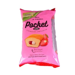 Samudra - Pocket Cake - Strawberry Jam &amp; Cream (70g)