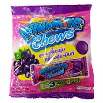 Jack'n Jill - Dynamite Chews - Grape Mint Candy (125g/25packs)