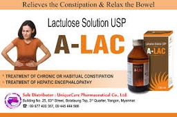 A-LAC - Lactulose Solution (100ml) (ဝမ်းပျော့ဆေးရည်)