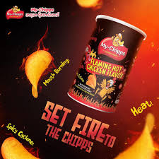 My Chipps - Potato Crisps - Flaming Hot Chicken Flavour (40g)