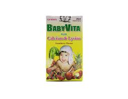 Baby Vita - Calcium &amp; Lysine - Orange Flavour (25ml)