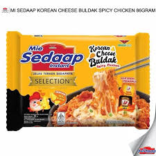 Sedaap Mi Segera - Korea Cheese Buldak - Spicy Chicken (86g)