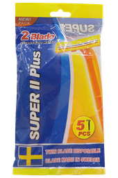 Super II Plus - 2 Blade - Twin Blade Disposable Pouch (5pcs)