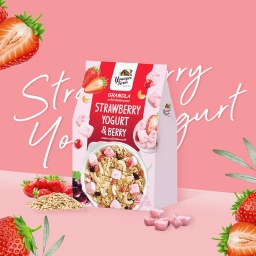 Younger Farm - Granola - Strawberry Yogurt &amp; Berry Flavour - 200g