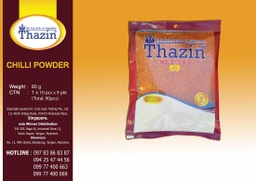 Thazin - Chilli Powder (ငရုတ်သီးမှုန့်) (80g) x 90pcs