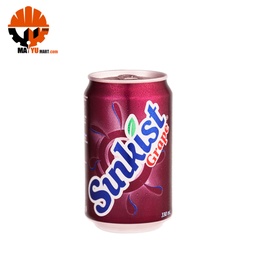 Sunkist - Grape Carbonated Drink Can (330ml)