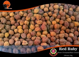 Red Ruby - Brown Chickpeas / Black Chana (Whole) (ကုလားပဲအညို) (2kg Pack)