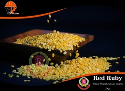 Red Ruby - Yellow Pea / Mung Dal (ပဲ၀ါလေး) (2kg Pack)