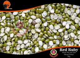 Red Ruby - Yellow Pea with Skin / Mung Chilka (ပဲ၀ါလေးအခွံပါအခြမ်း) (5kg Pack)