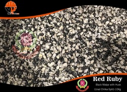 Red Ruby - Black Matpe with Husk / Urad Chilka (Split) (မတ်ပဲအခွံပါအခြမ်း) (10kg Pack)