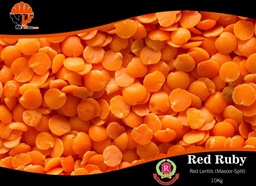 Red Ruby - Red Lentils / Masoor (Split) (ပဲနီလေးအခြမ်း) (10kg Pack)