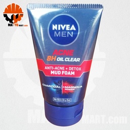 Nivea (Men) - Acne 8H Oil Clear Mud Foam (100g)
